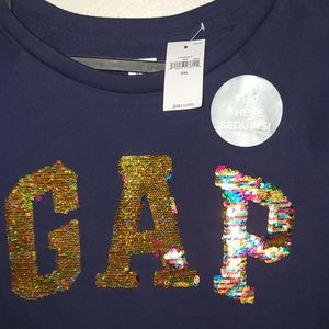 GAP Girls Dress with flip sequins